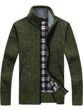 Slim Fit Button Front Cardigan Sweater for Men - Stylish & Cozy Knitwear